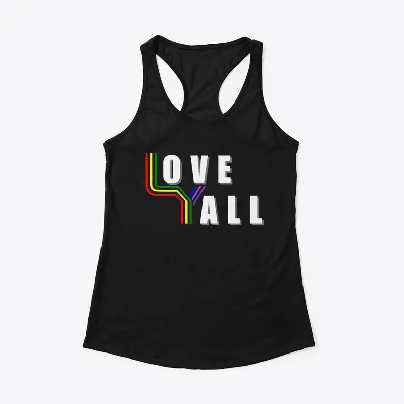 Pride Love Yall Logo Tank - Women